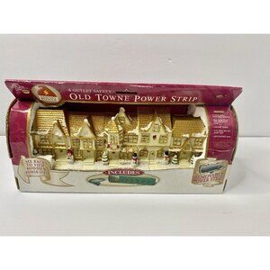 Santa's Power Old Towne Christmas Village Hidden 6 Outlet Safety Power Strip 10"